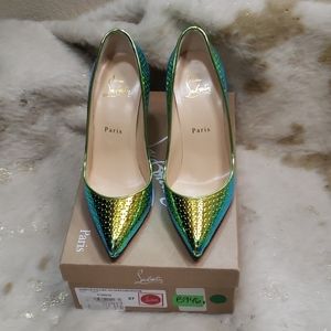 Christian Louboutin Pigalle iridescent pumps